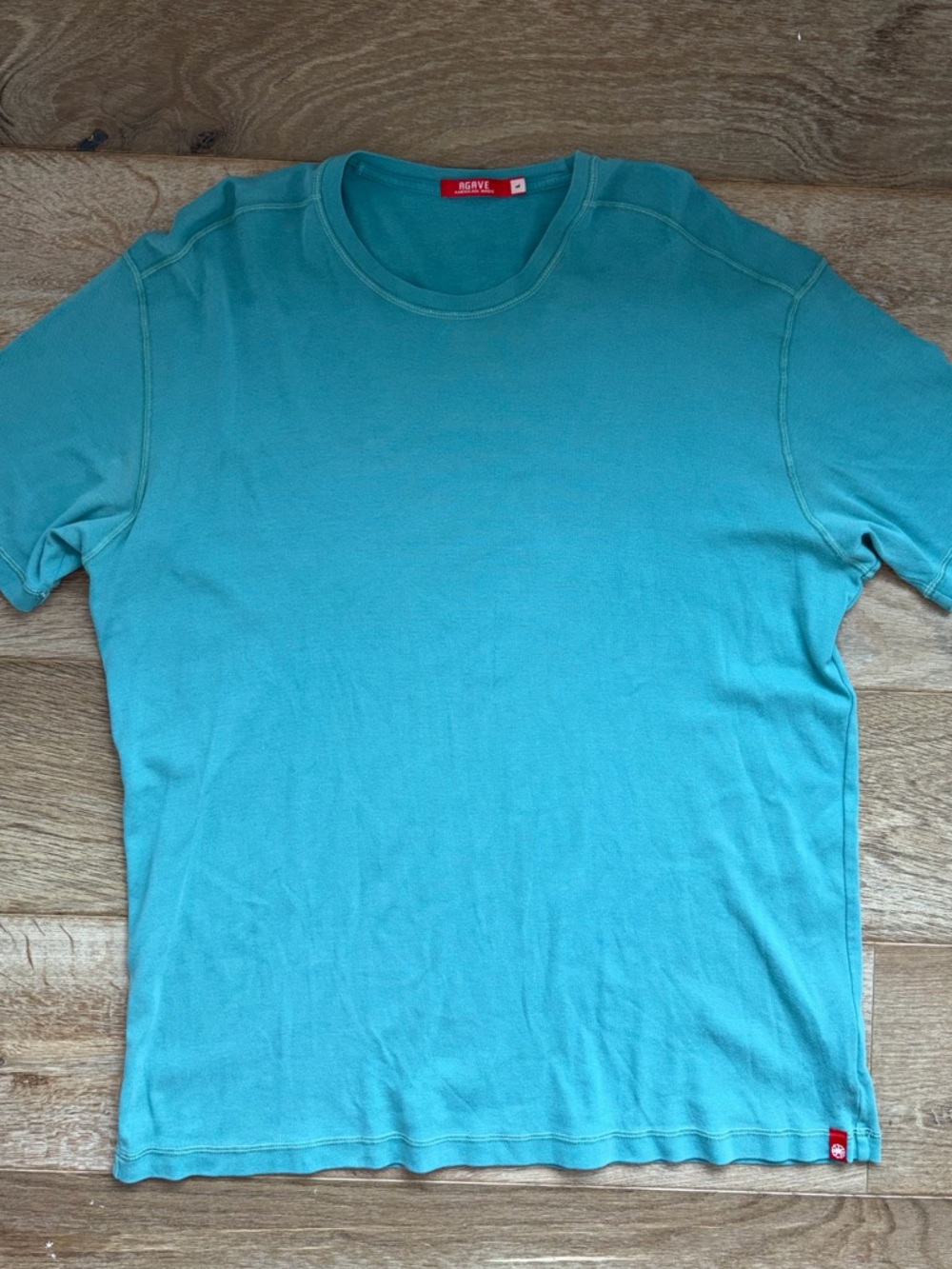 Agave Denim Men's Teal Crew Neck T-Shirt